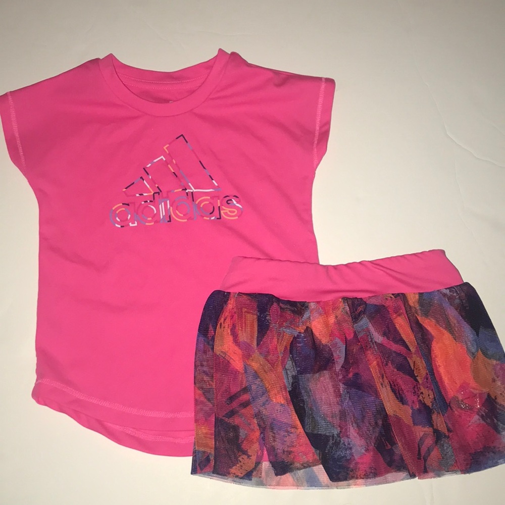 Adidas pink top and bottom